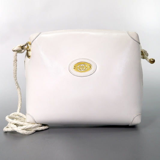 OLD Gucci 総革スクエアショルダー（白）
