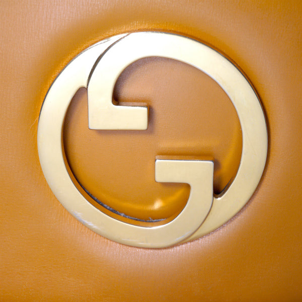 OLD Gucci  レア！インターロッキングショルダー（オレンジキャメル）