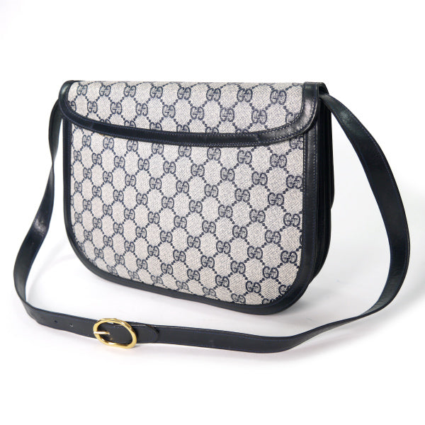 OLD Gucci　３層式GG柄2WAYバッグ（青）