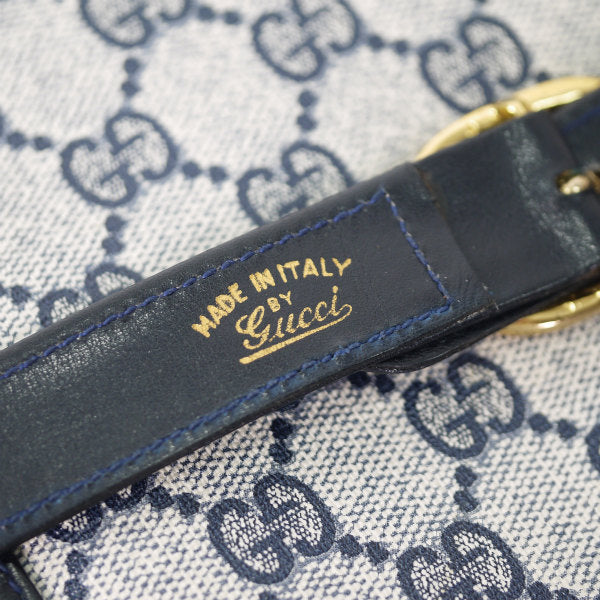OLD Gucci　３層式GG柄2WAYバッグ（青）