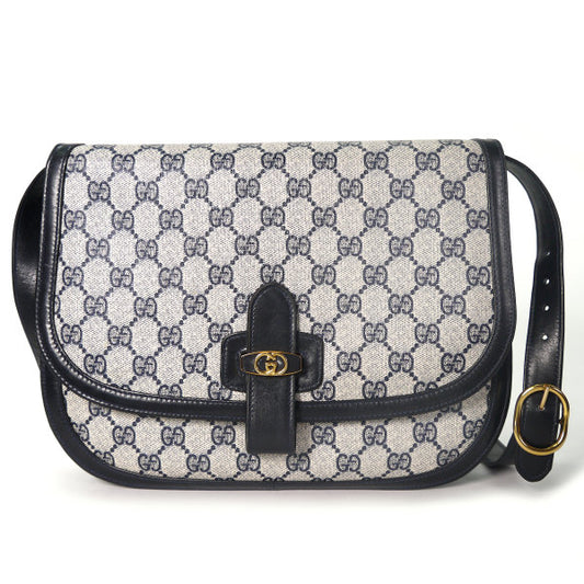 OLD Gucci　３層式GG柄2WAYバッグ（青）