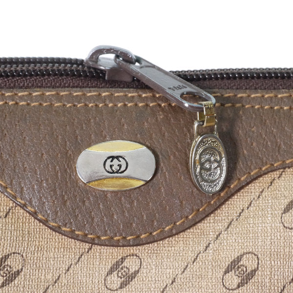 OLD Gucci 希少! Centennial Line チェーンショルダー付ミニボストン（茶）