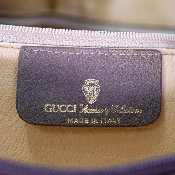 OLD Gucci 希少! Centennial Line チェーンショルダー付ミニボストン（茶）