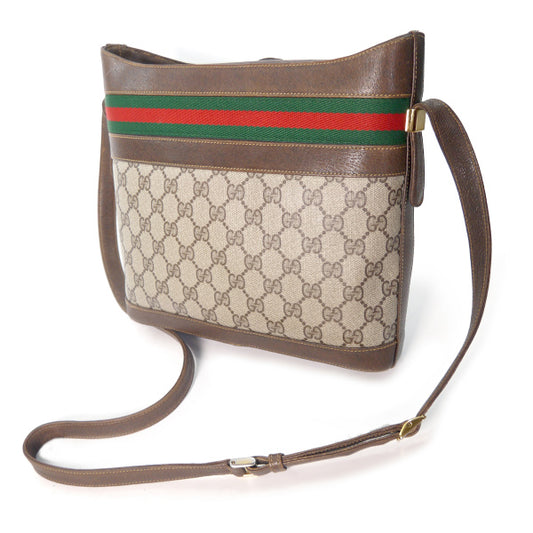 OLD Gucci バケツ型シェリーショルダー（茶）