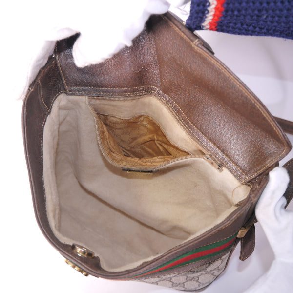OLD Gucci バケツ型シェリーショルダー（茶）