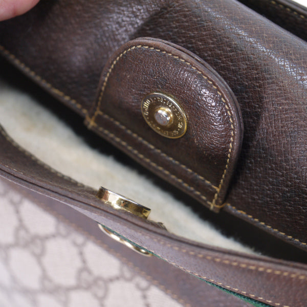 OLD Gucci バケツ型シェリーショルダー（茶）