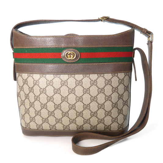 OLD Gucci バケツ型シェリーショルダー（茶）