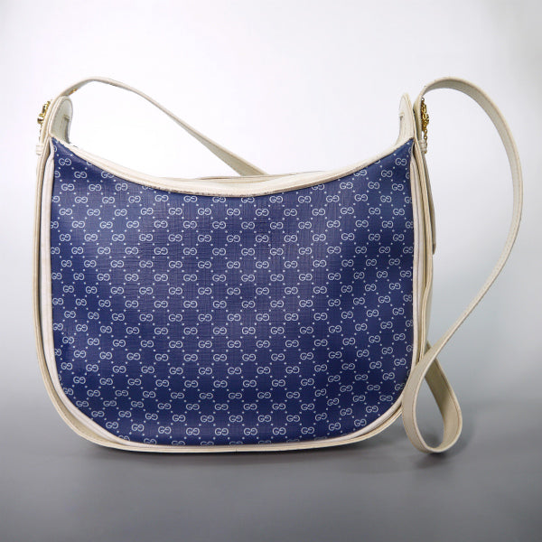 OLD Gucci マイクロGG半円ショルダー（青）
