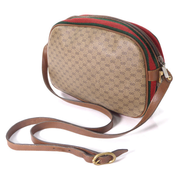 OLD Gucci ＜訳あり＞ラウンドシェリー斜めがけショルダー（茶）