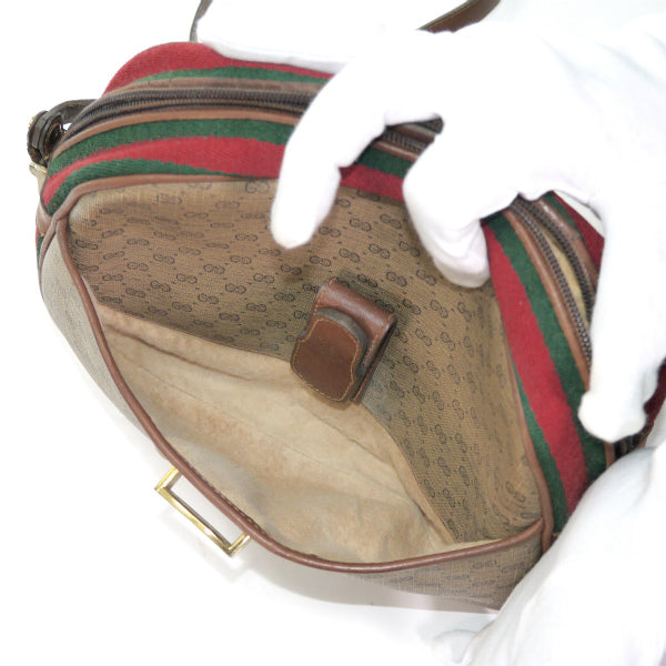 OLD Gucci ＜訳あり＞ラウンドシェリー斜めがけショルダー（茶）