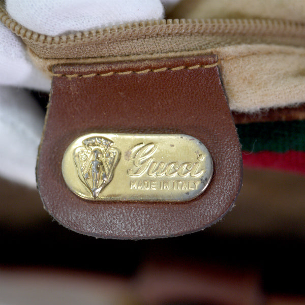 OLD Gucci ＜訳あり＞ラウンドシェリー斜めがけショルダー（茶）