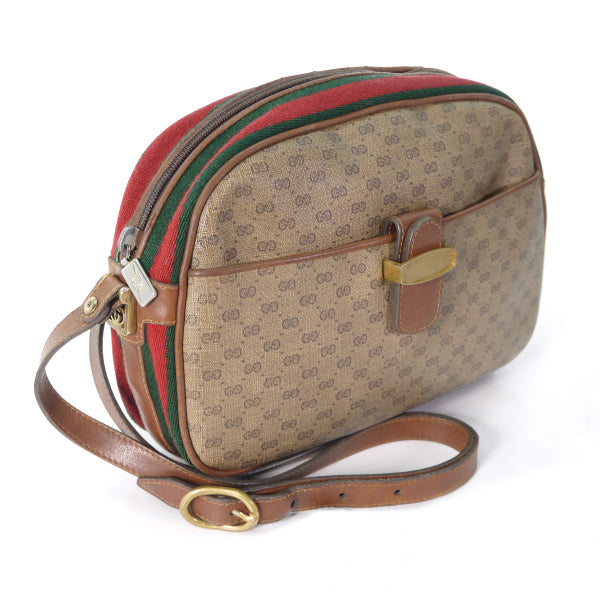 OLD Gucci ＜訳あり＞ラウンドシェリー斜めがけショルダー（茶）