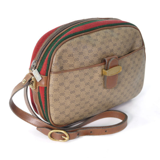 OLD Gucci ＜訳あり＞ラウンドシェリー斜めがけショルダー（茶）