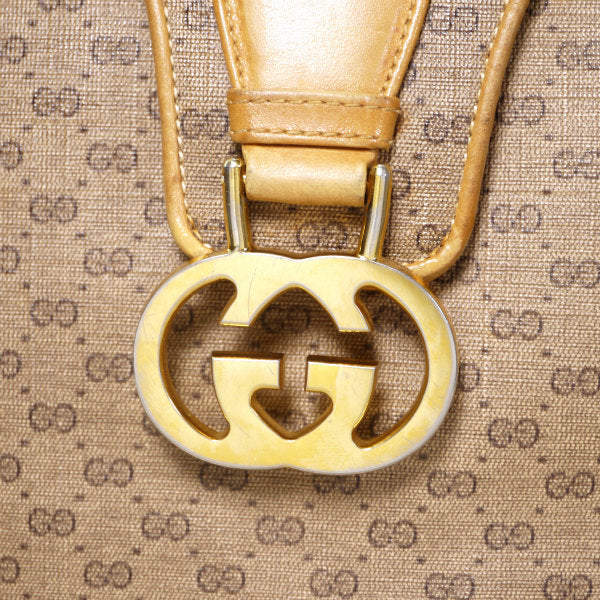 OLD Gucci サイドシェリー バケツ型ショルダー（キャメル）