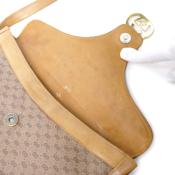 OLD Gucci サイドシェリー バケツ型ショルダー（キャメル）
