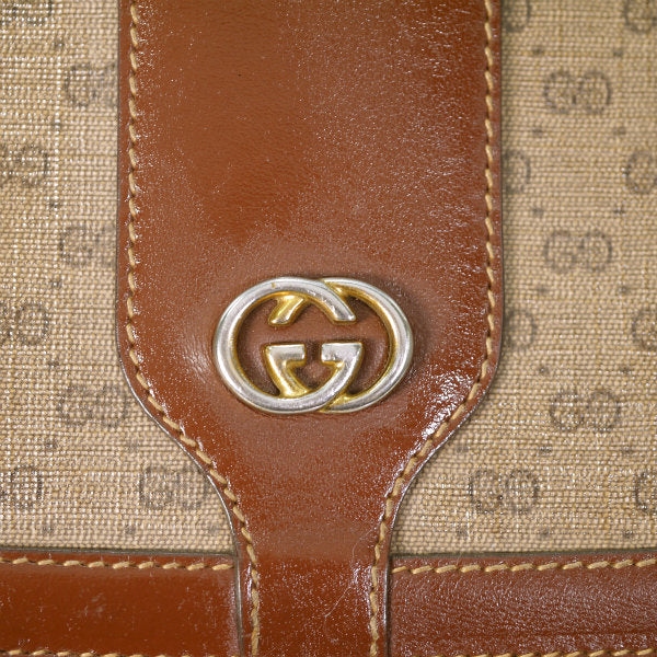 OLD Gucci マイクロGG斜め掛けショルダー（茶）