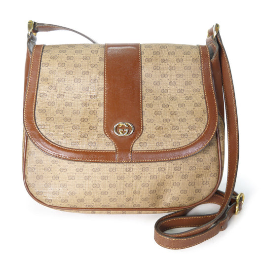 OLD Gucci マイクロGG斜め掛けショルダー（茶）