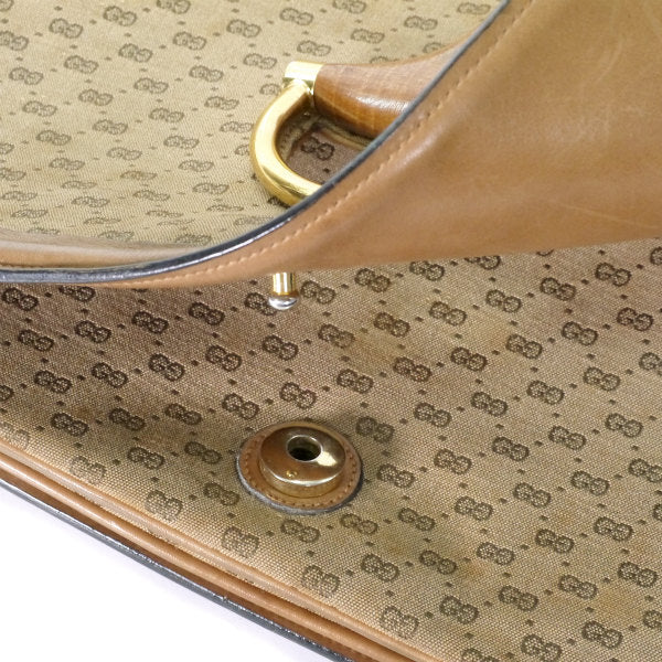 OLD Gucci ウッド×ビット マイクロGGショルダー（茶）