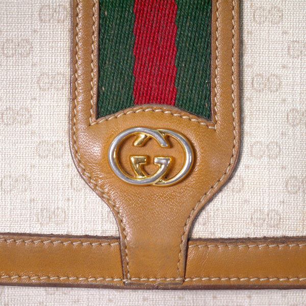 OLD Gucci マイクロGGシェリー斜め掛けショルダー（白）