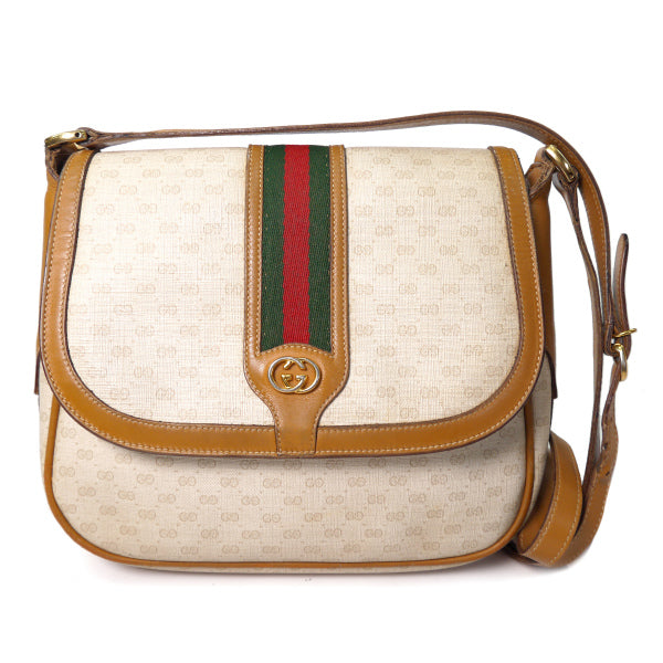 OLD Gucci マイクロGGシェリー斜め掛けショルダー（白）