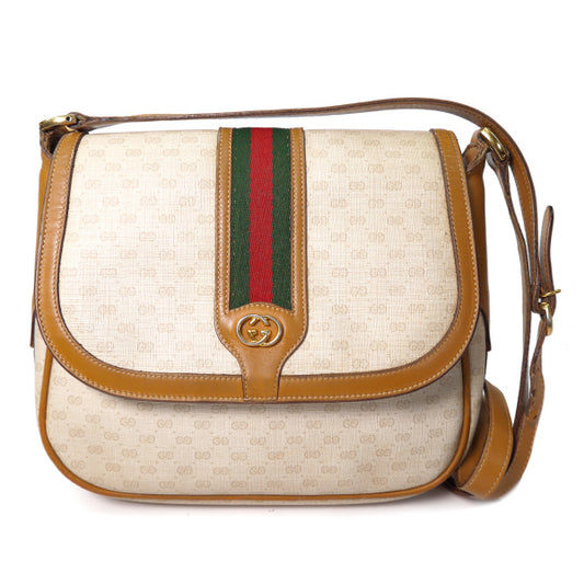 OLD Gucci マイクロGGシェリー斜め掛けショルダー（白）