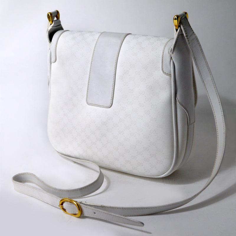 OLD Gucci マイクロGG斜め掛けショルダー（白）