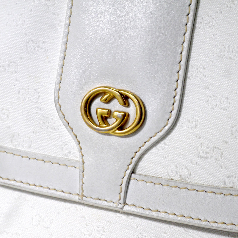 OLD Gucci マイクロGG斜め掛けショルダー（白）
