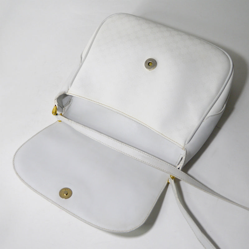 OLD Gucci マイクロGG斜め掛けショルダー（白）
