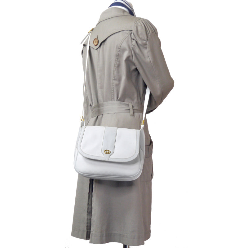 OLD Gucci マイクロGG斜め掛けショルダー（白）