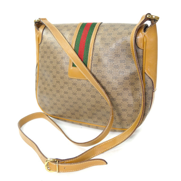 OLD Gucci マイクロGGシェリー斜め掛けポシェット（キャメル）