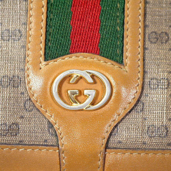 OLD Gucci マイクロGGシェリー斜め掛けポシェット（キャメル）