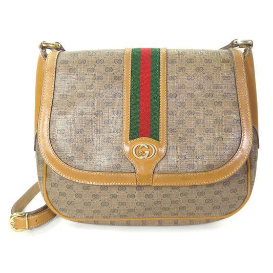 OLD Gucci マイクロGGシェリー斜め掛けポシェット（キャメル）