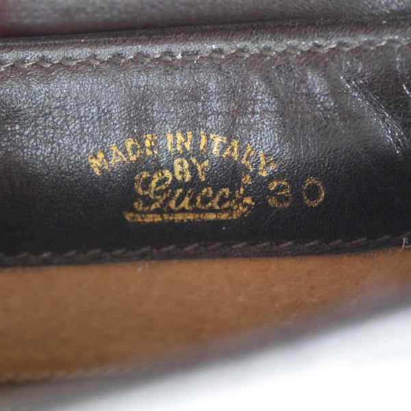 OLD Gucci　レア！ポーチ付きバケツ型ショルダー（濃茶）