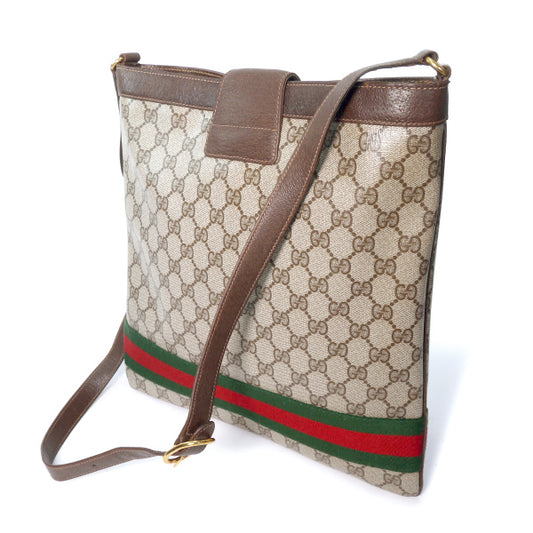 OLD Gucci バケツ大型GGショルダー（茶）