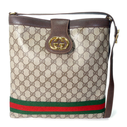 OLD Gucci バケツ大型GGショルダー（茶）