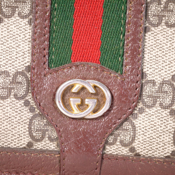 OLD Gucci  縦シェリー チェーン付きバッグ（茶）
