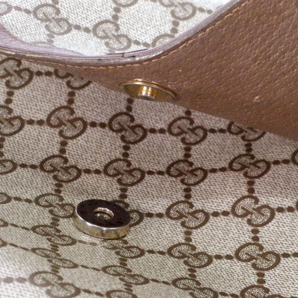 OLD Gucci  縦シェリー チェーン付きバッグ（茶）