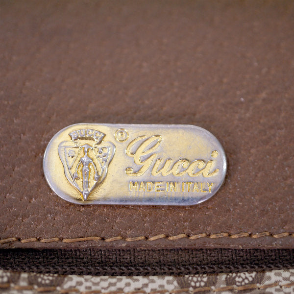 OLD Gucci  縦シェリー チェーン付きバッグ（茶）