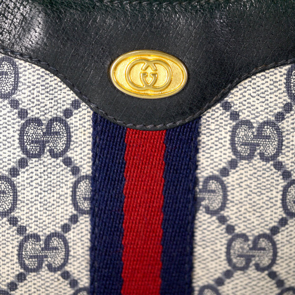 OLD Gucci 　ラウンド大型シェリーワンショルダー（青）