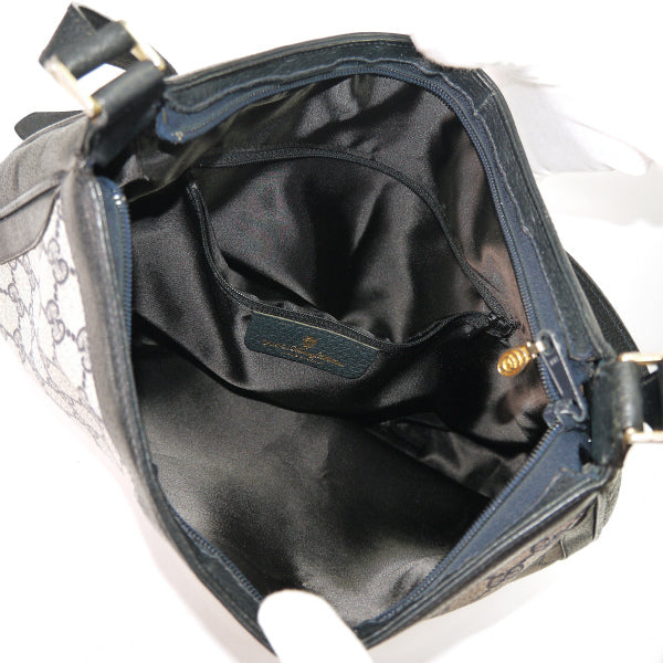 OLD Gucci 　ラウンド大型シェリーワンショルダー（青）