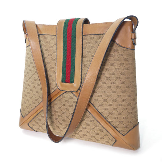 OLD Gucci マイクロGGジャガード セミショルダー（キャメル）