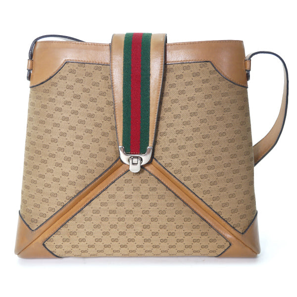 OLD Gucci マイクロGGジャガード セミショルダー（キャメル）