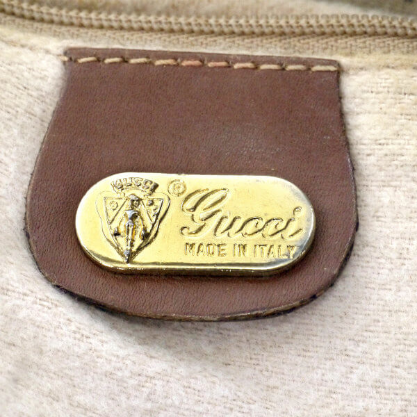 OLD Gucci マイクロGG 2層ミニポシェット（茶）