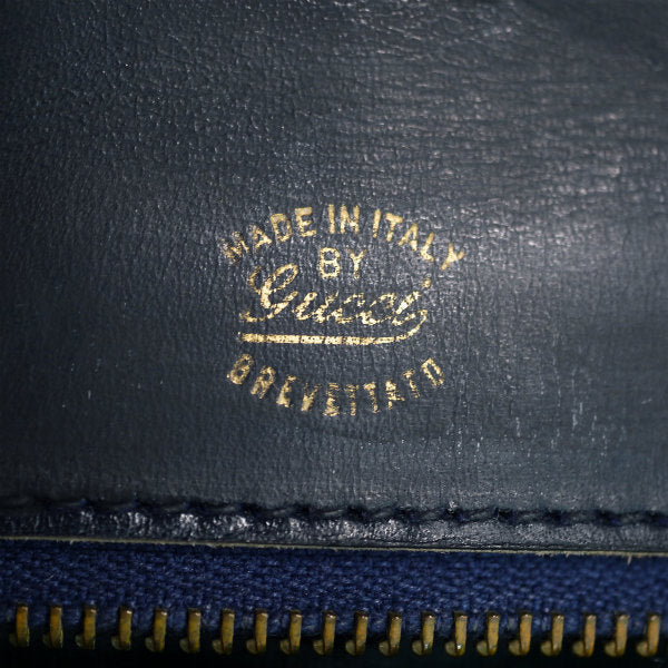 OLD Gucci レア！ロック金具シェリーショルダー（青）