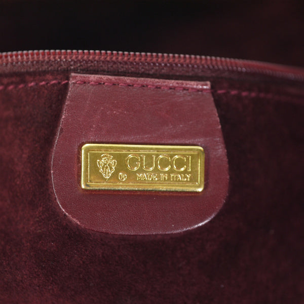 OLD Gucci　バケツ型ショルダー&長財布セット（ボルドー）