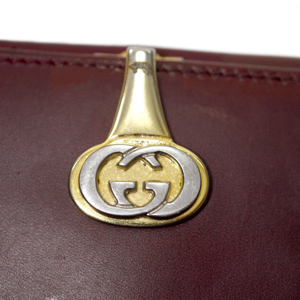 OLD Gucci　バケツ型ショルダー&長財布セット（ボルドー）