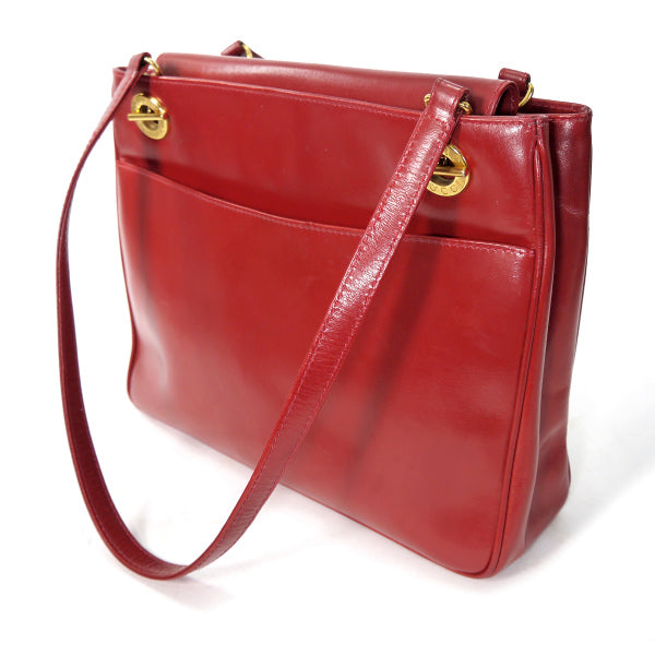 OLD Gucci　本革製B5トートバッグ（赤）