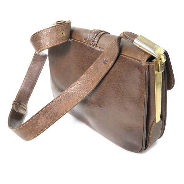 OLD Gucci　 ピグスキン2WAYショルダーバッグ（茶）