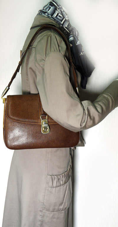 OLD Gucci　 ピグスキン2WAYショルダーバッグ（茶）