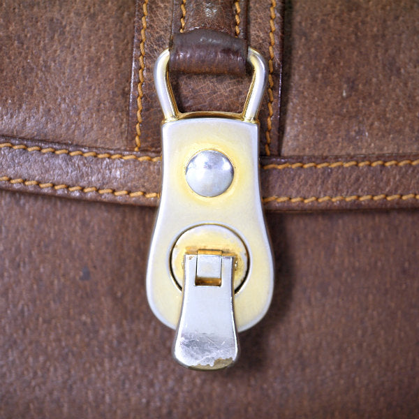 OLD Gucci　 ピグスキン2WAYショルダーバッグ（茶）